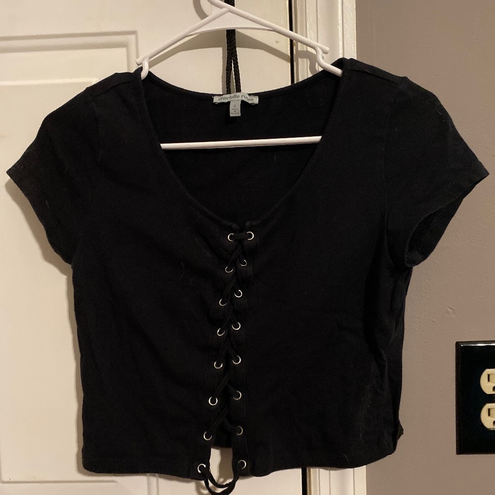 Charlotte Russe cropped shirt